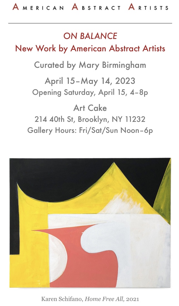On Balance, American Abstract Artists at Art Cake